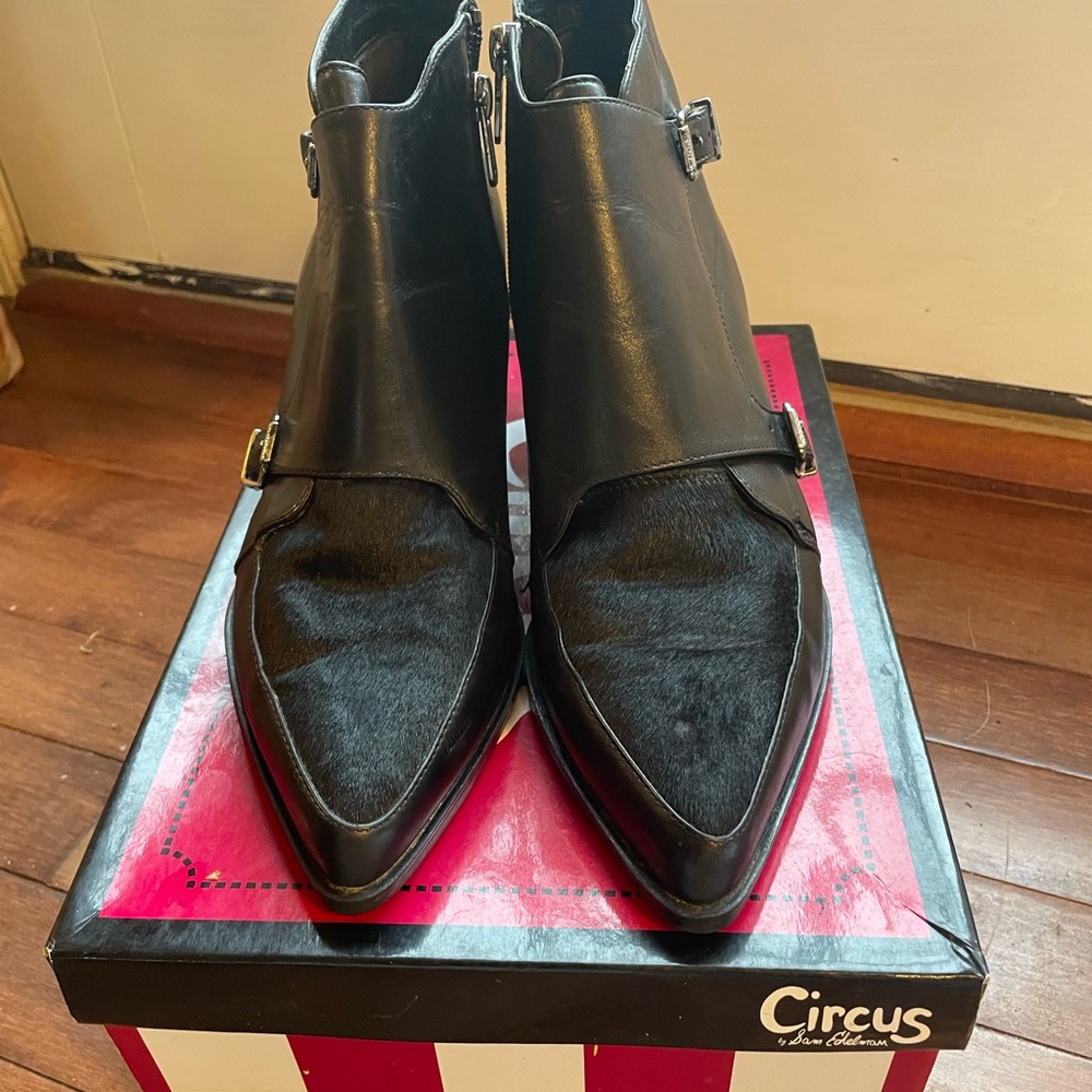 Circus by Sam Edelman Booties w/ Calf Hair Sz. 10.5